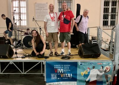 i nostri volontari sul palco